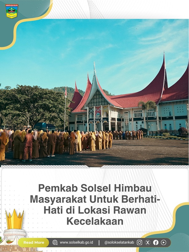 Pemkab Solsel Himbau Masyarakat Untuk Berhati-Hati di Lokasi Rawan Kecelakaan