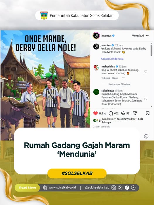 Rumah Gadang Gajah Maram ‘Mendunia’